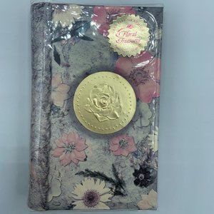 NWT - Small Personal Pressed Flower Design Address Book